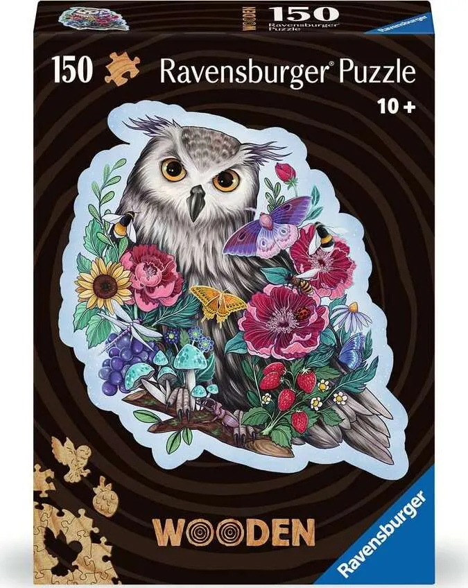 Mysterious Owl 150 pc Wood Shape Puzzle