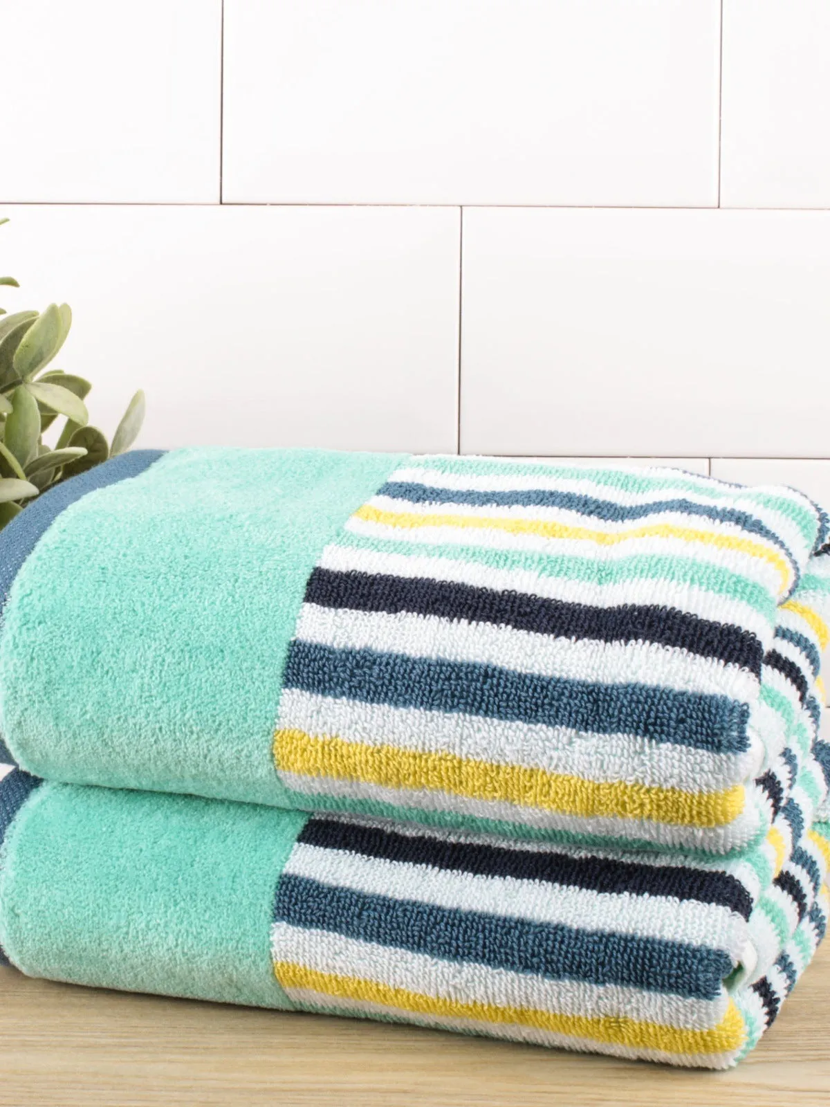 Nautical Stripe Bath Towel