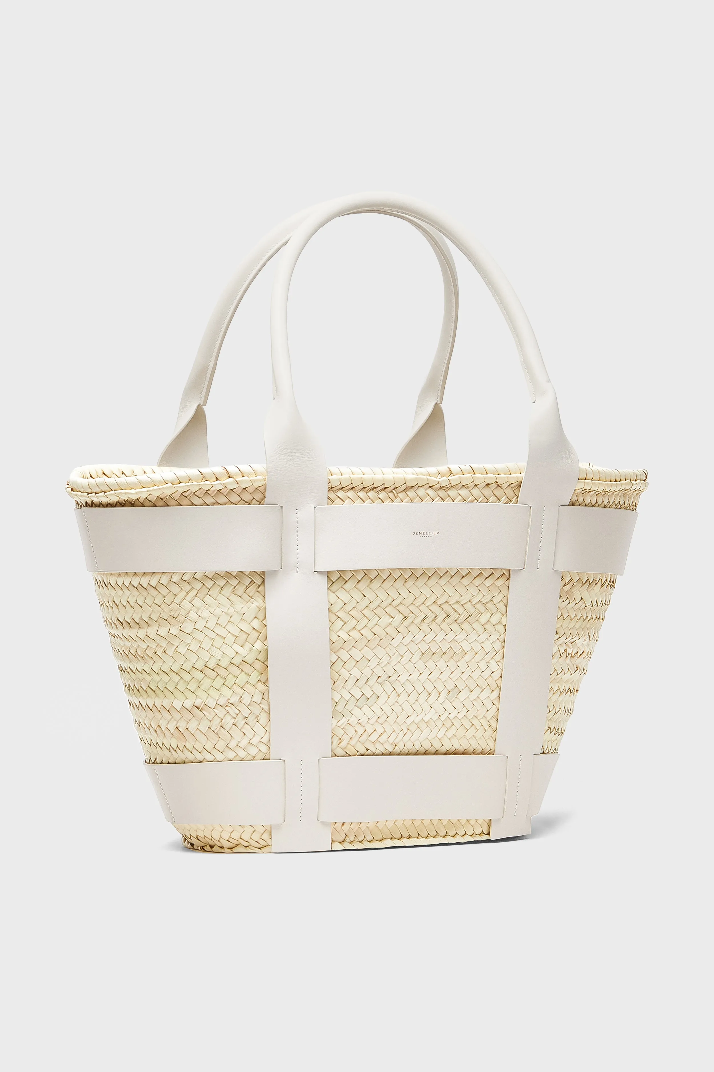 Off White Raffia Maxi Santorini Bag