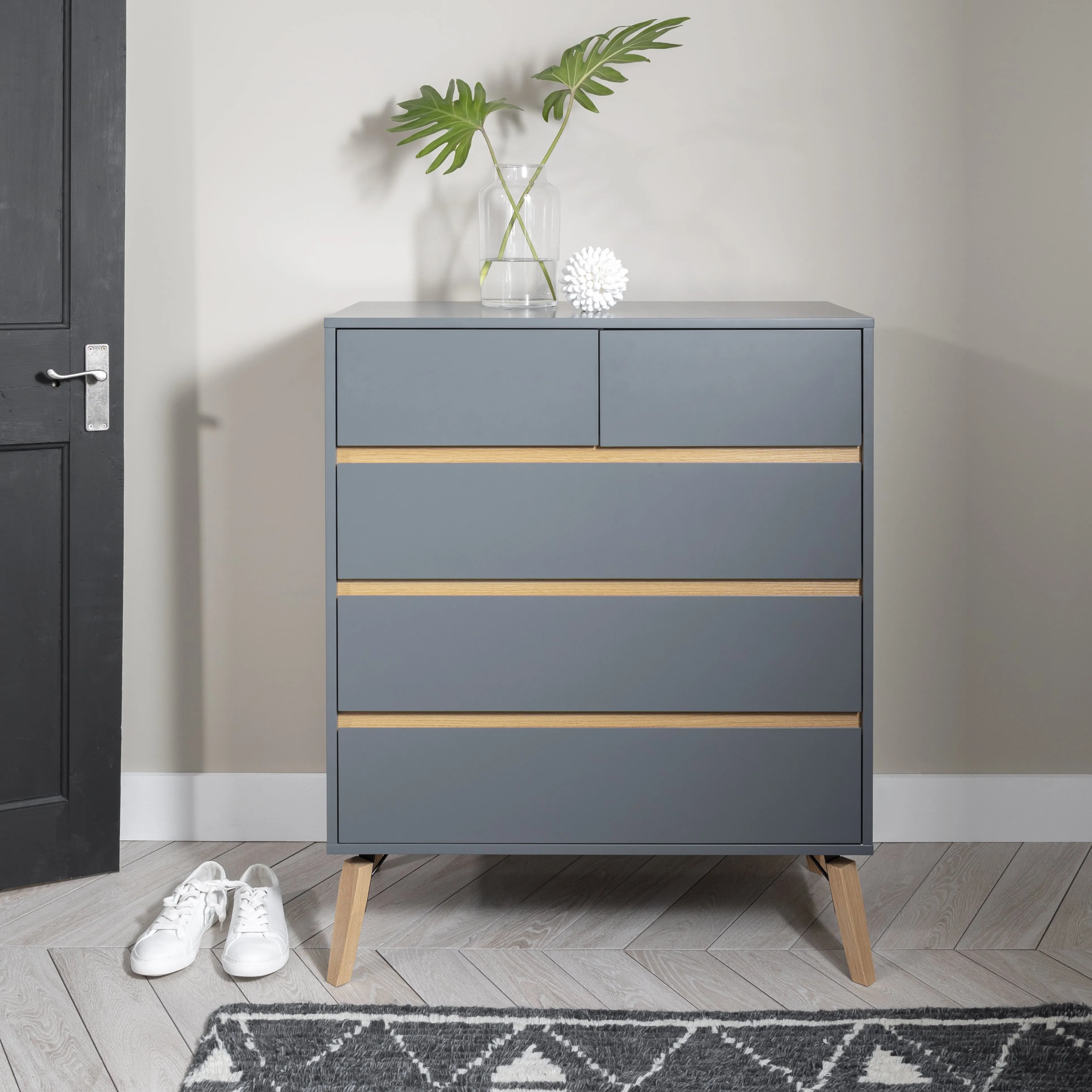 Otto Chest of Drawers 3 2 Drawer in Silk Grey