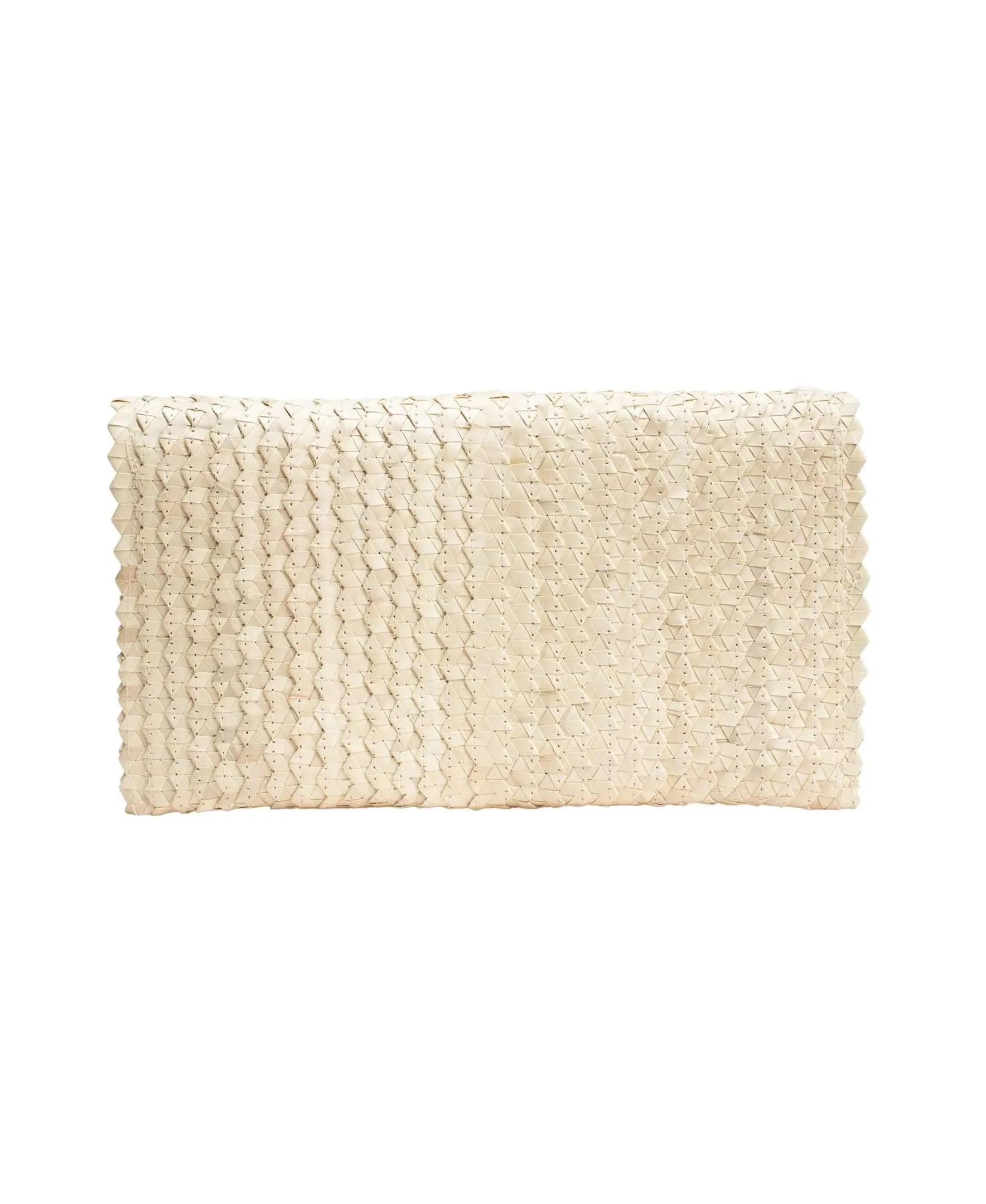 Pandegelang Raffia Seashell Clutch