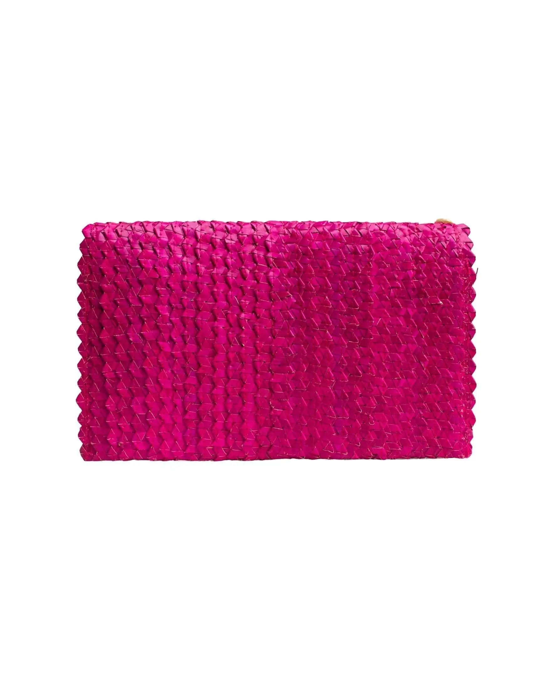 Pandegelang Raffia Seashell Clutch