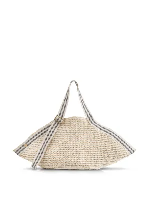 Penge vegan raffia shoulder bag