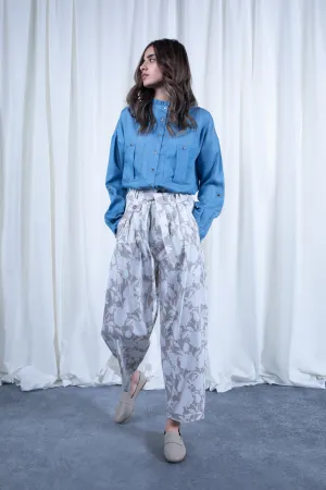 Printed Tied Pants