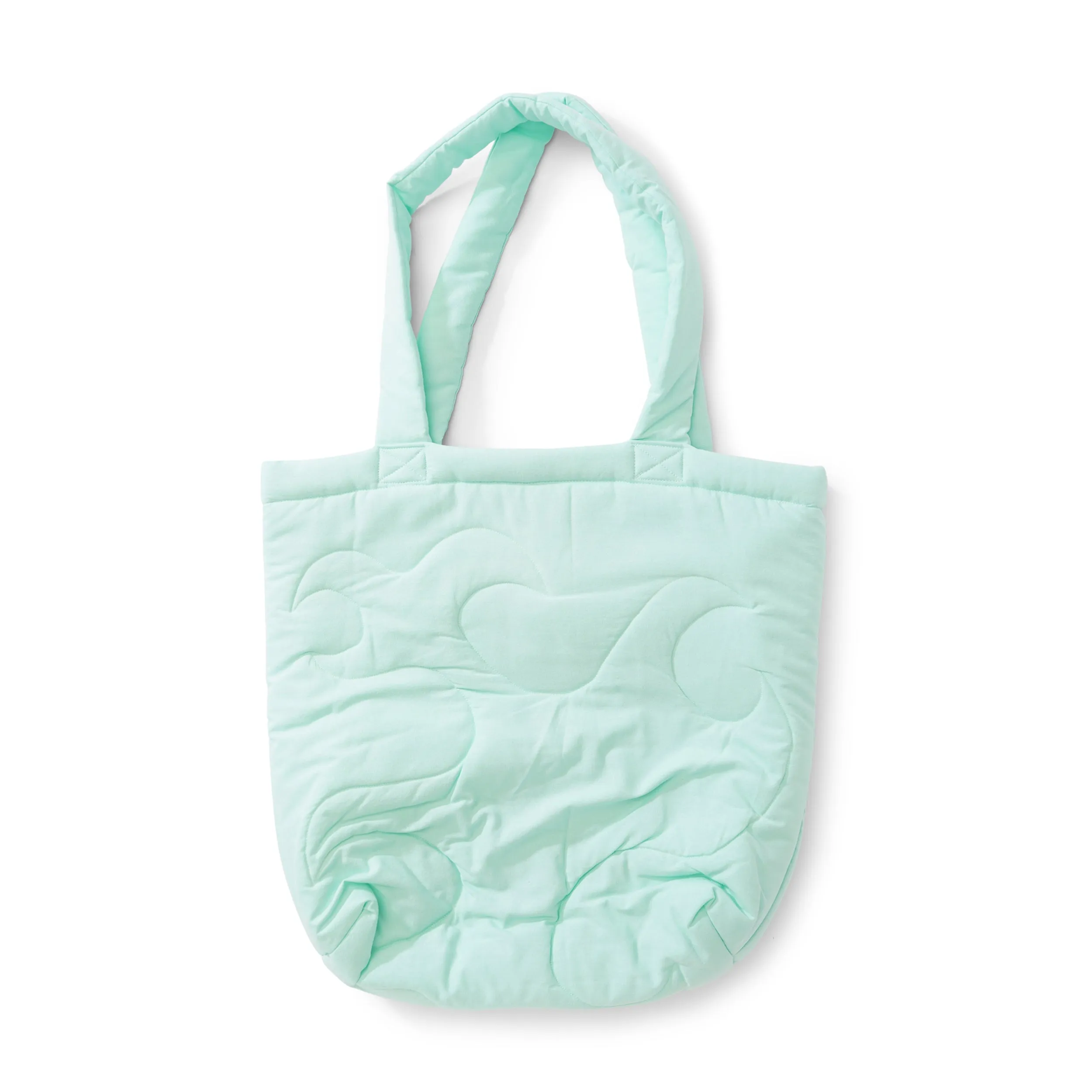 Quilted Tote Bag, Light Green