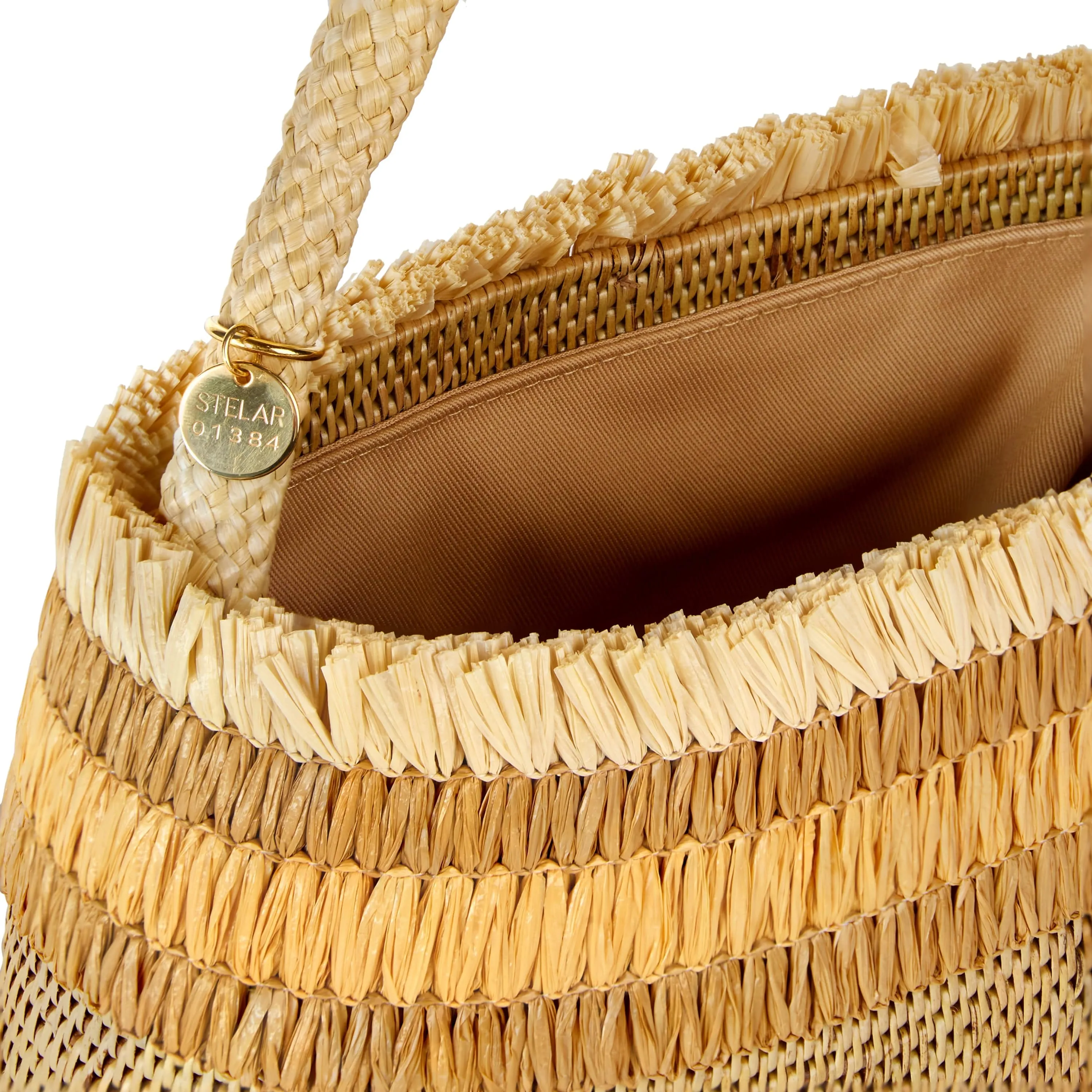 Raha Handwoven Atta Vegan Oval Handbag | Natural & Beige