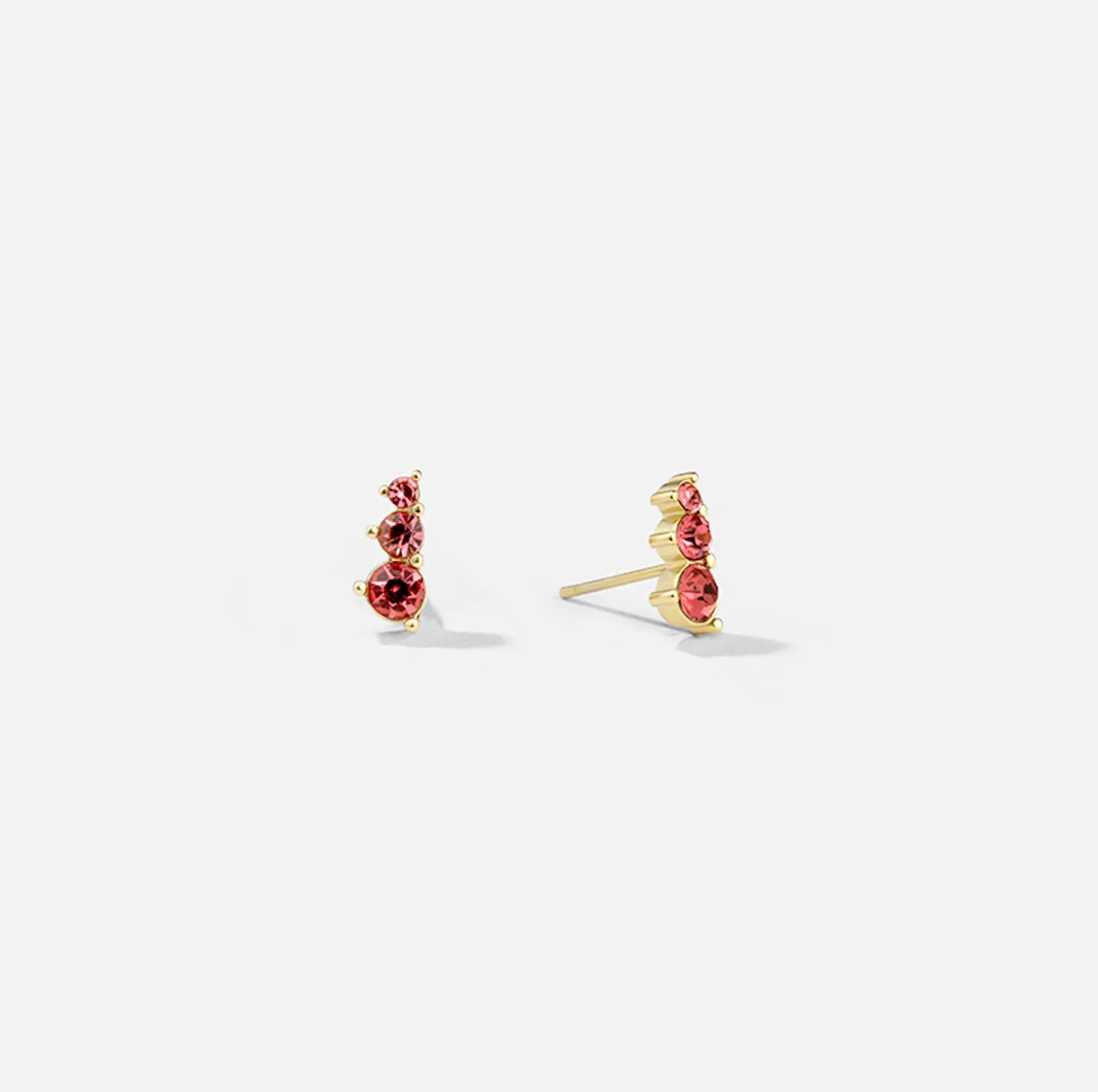 Ruby Trio Studs