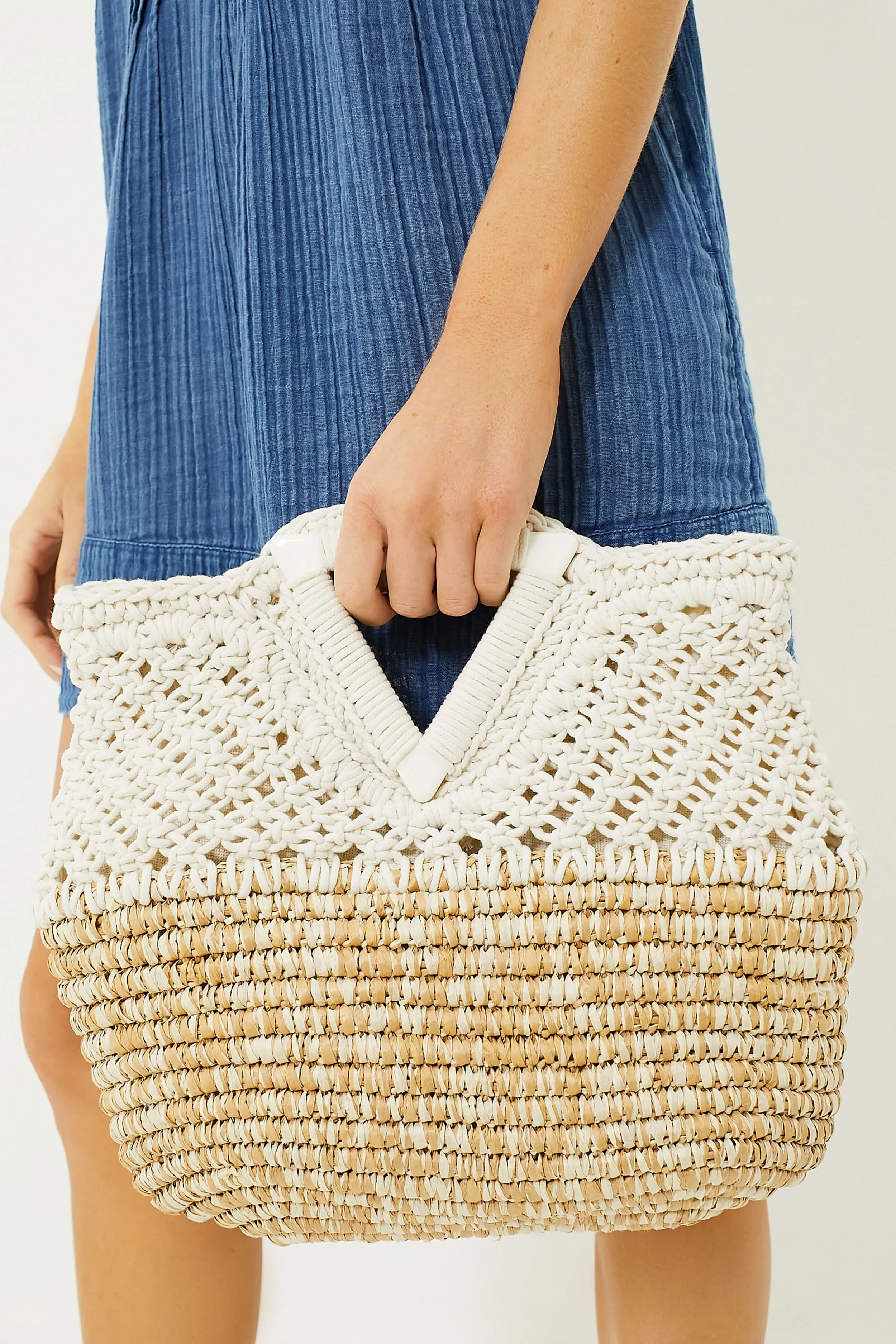 Sand Ivory Onya Clutch