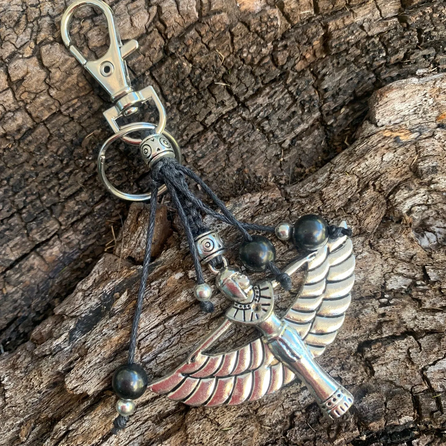 Shungite amplified Keyring/Charm ~ GODDESS [ISIS] #2