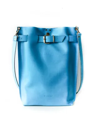 Sky Blue Large Leather Bag