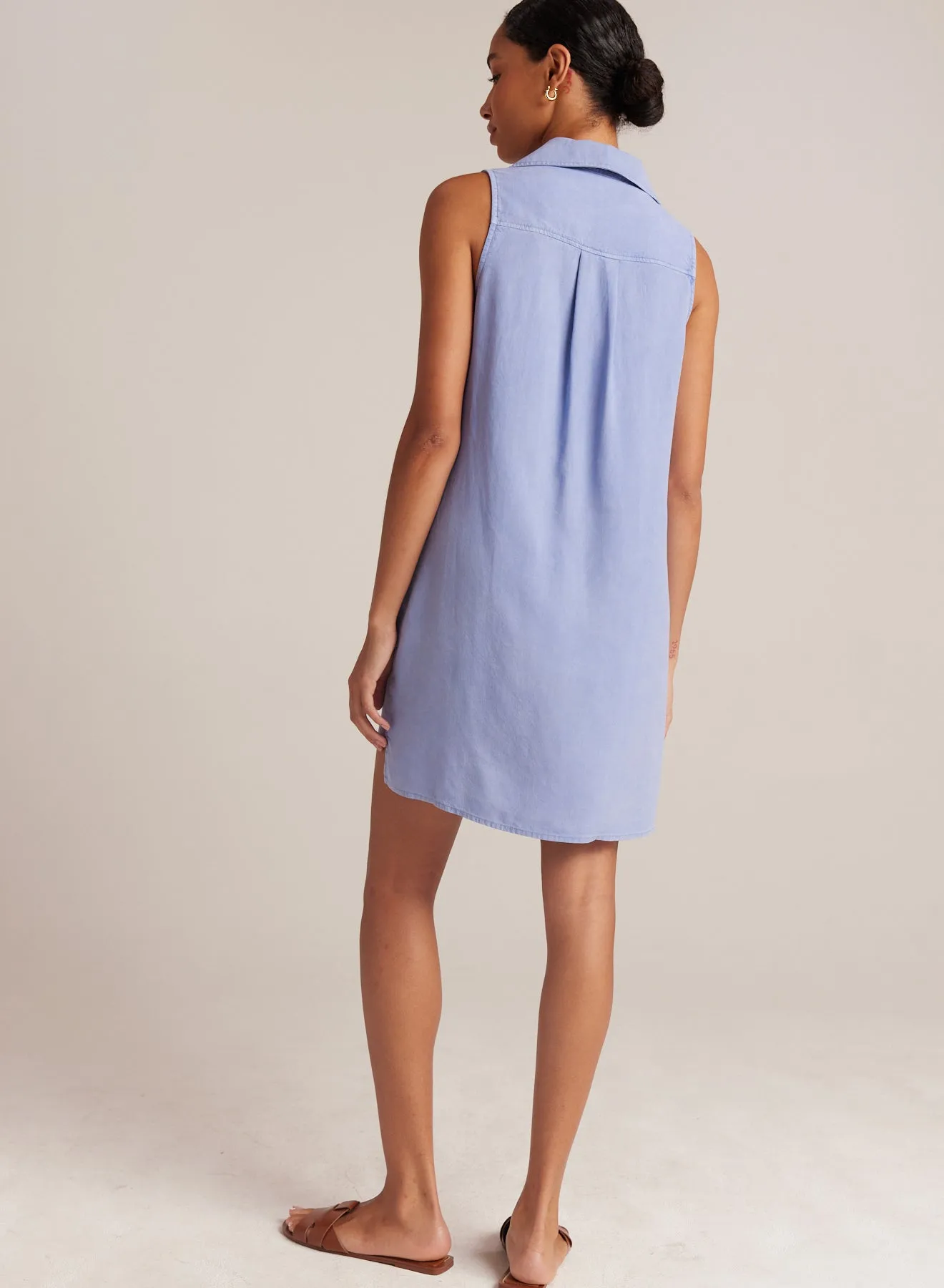 Sleeveless A-Line Dress - Peri Blue