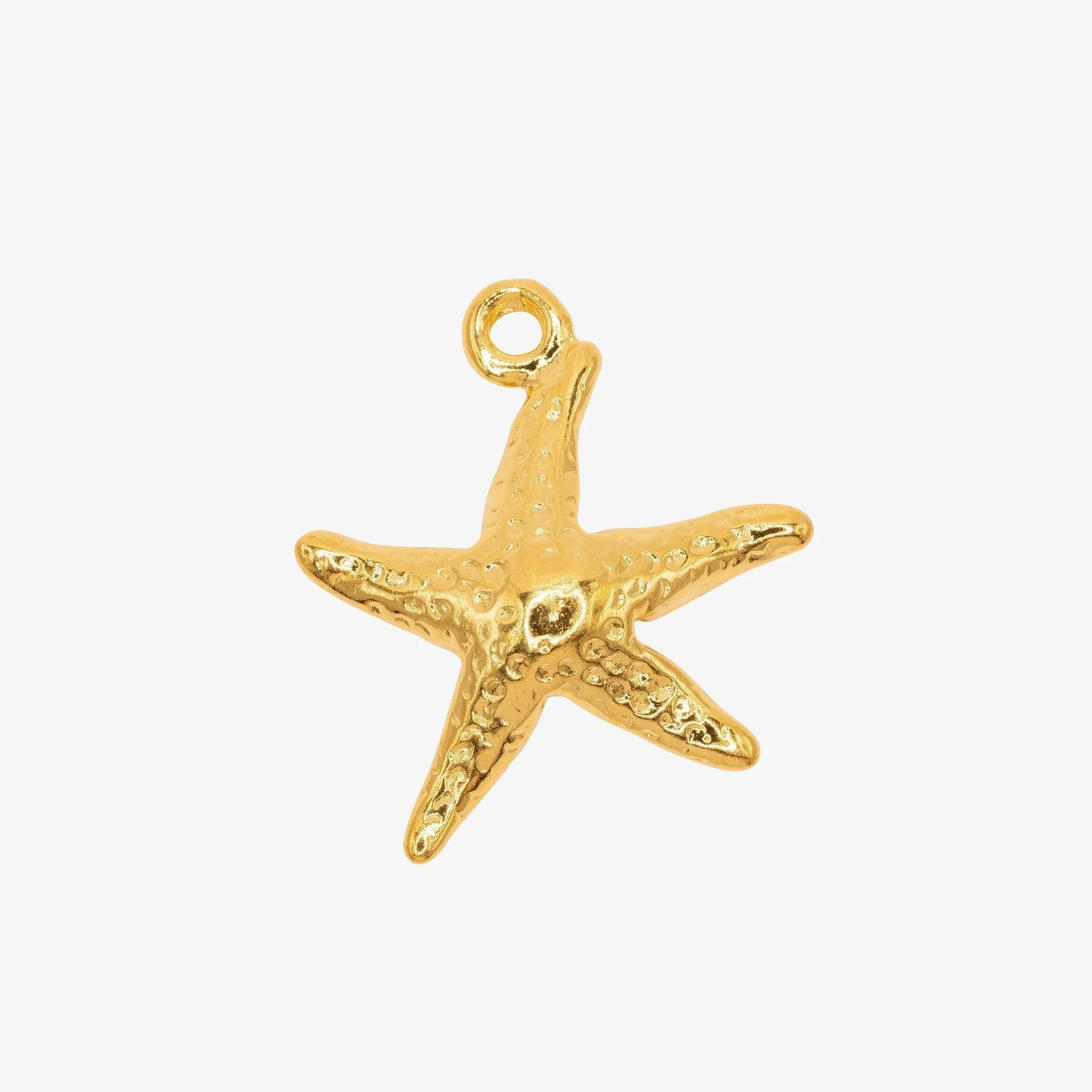 Starfish Charm Wholesale 14K Gold, Solid 14K Gold, G136