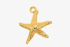 Starfish Charm Wholesale 14K Gold, Solid 14K Gold, G136