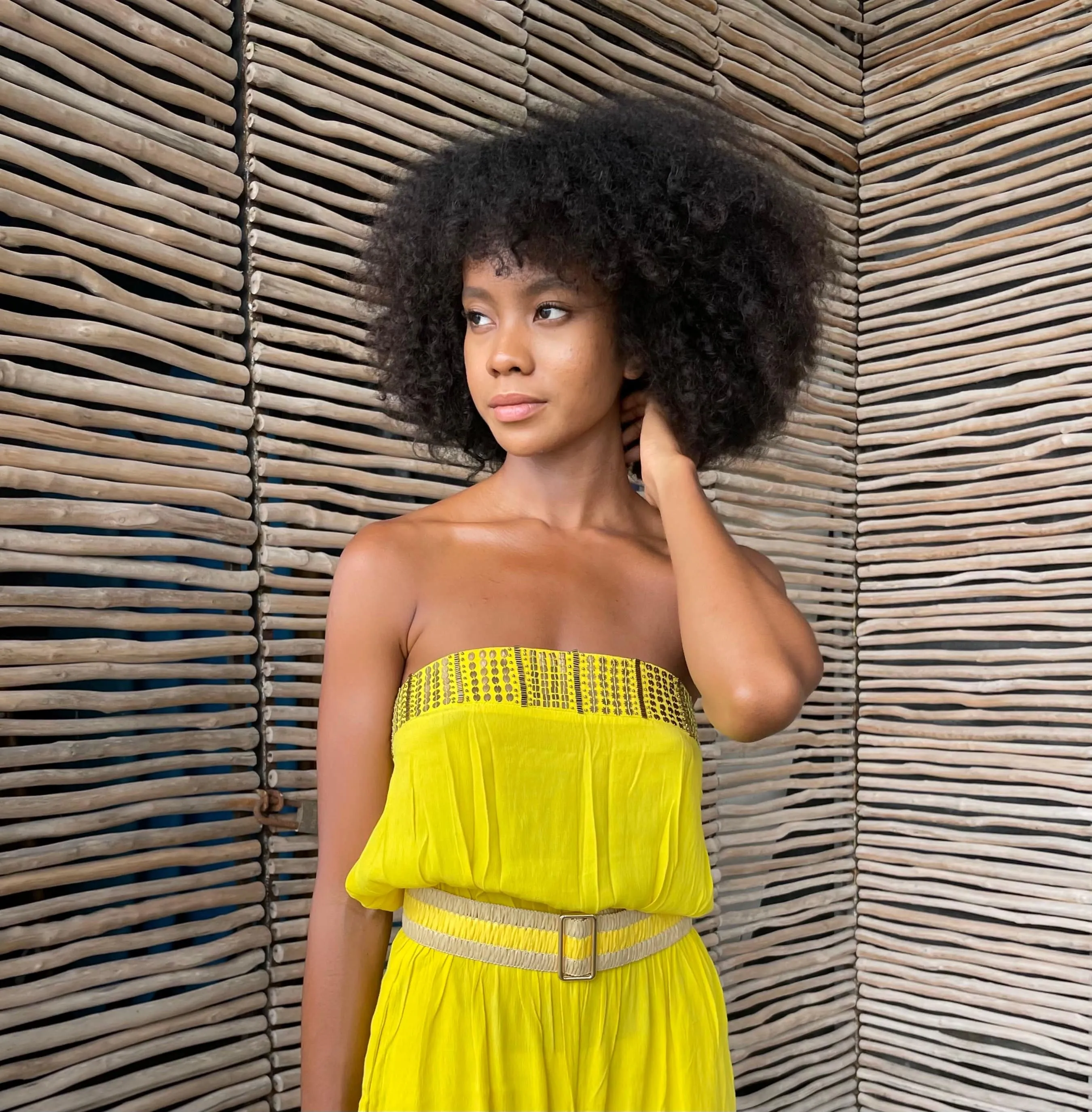 Sula Handwoven Raffia Vegan Belt | Sunshine Yellow