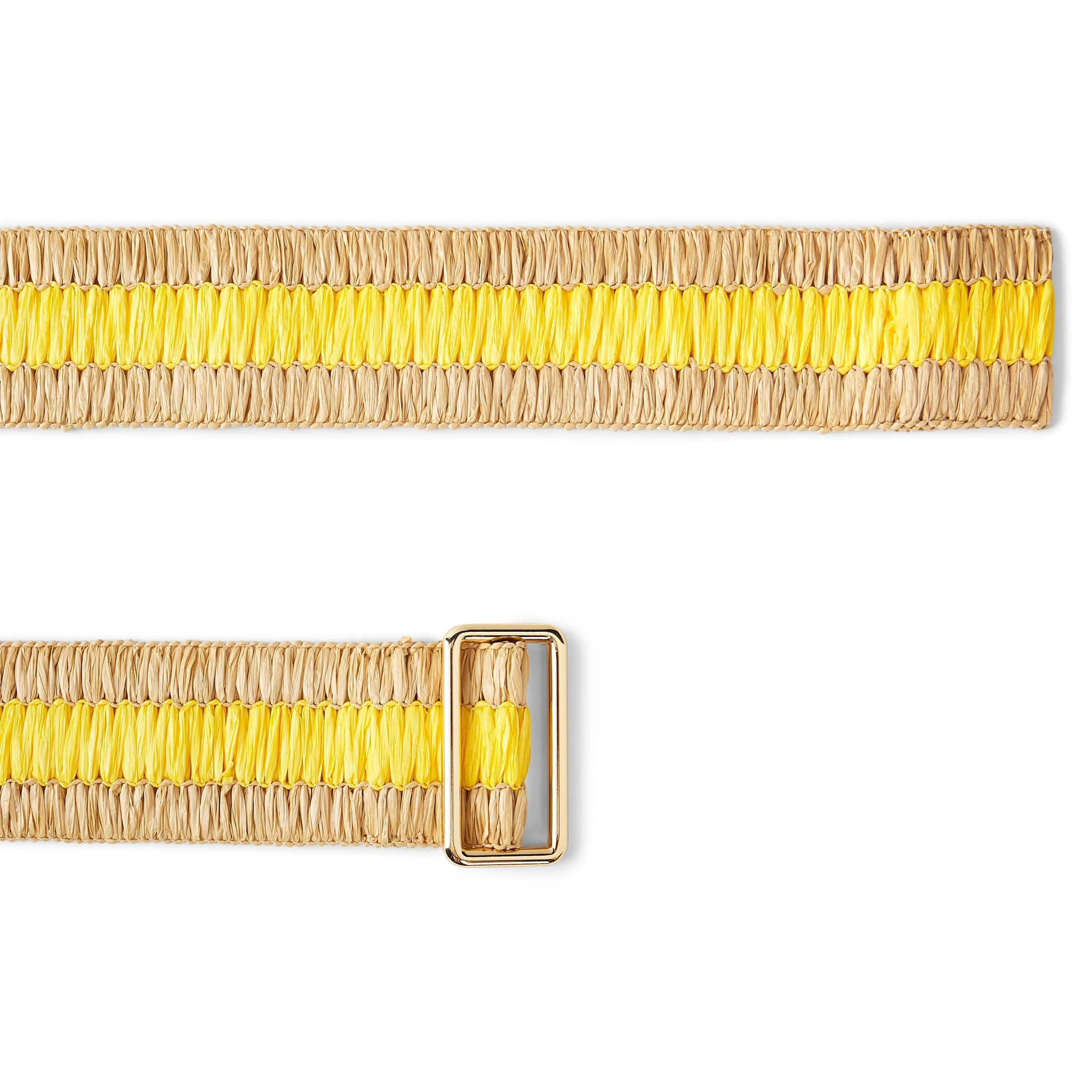 Sula Handwoven Raffia Vegan Belt | Sunshine Yellow