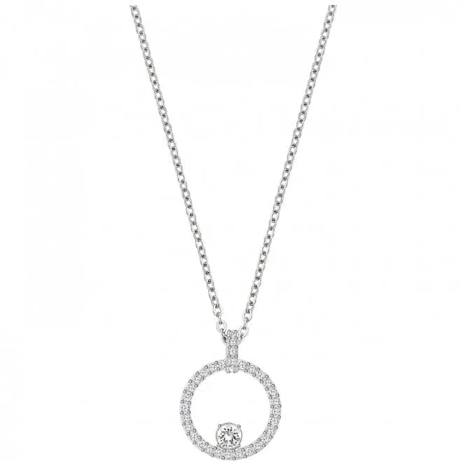 Swarovski Creativity Circle Pendant White Rhodium plated 5198686