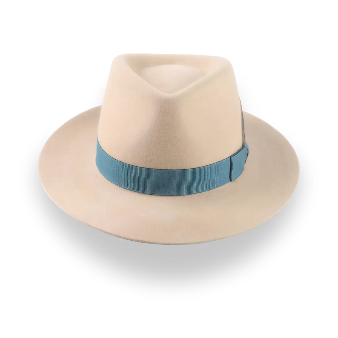 Tan Fedora for Men In Exclusive Crown Shape | The Drake