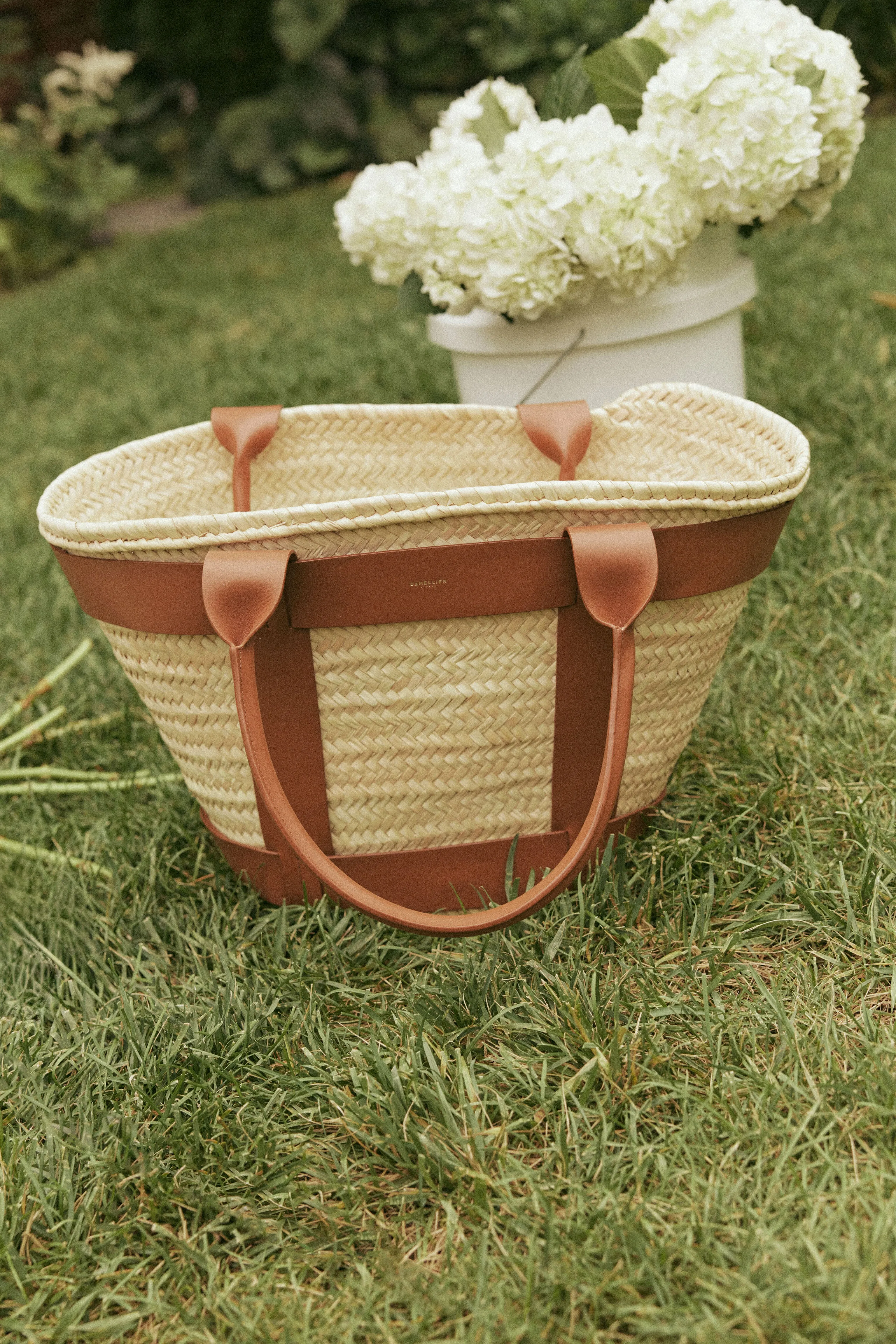 Tan Natural Raffia Maxi Santorini Bag