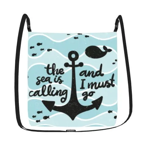 The Sea Is Calling And I Must Go Reversible Indoor Outdoor Pillow – 18” (Set of 2)