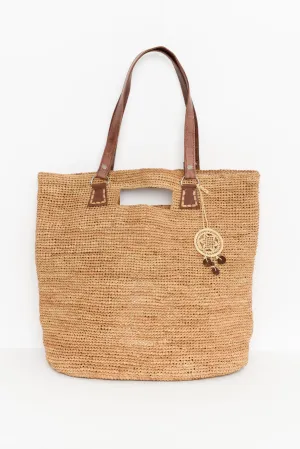 Uma Raffia Shoulder Bag