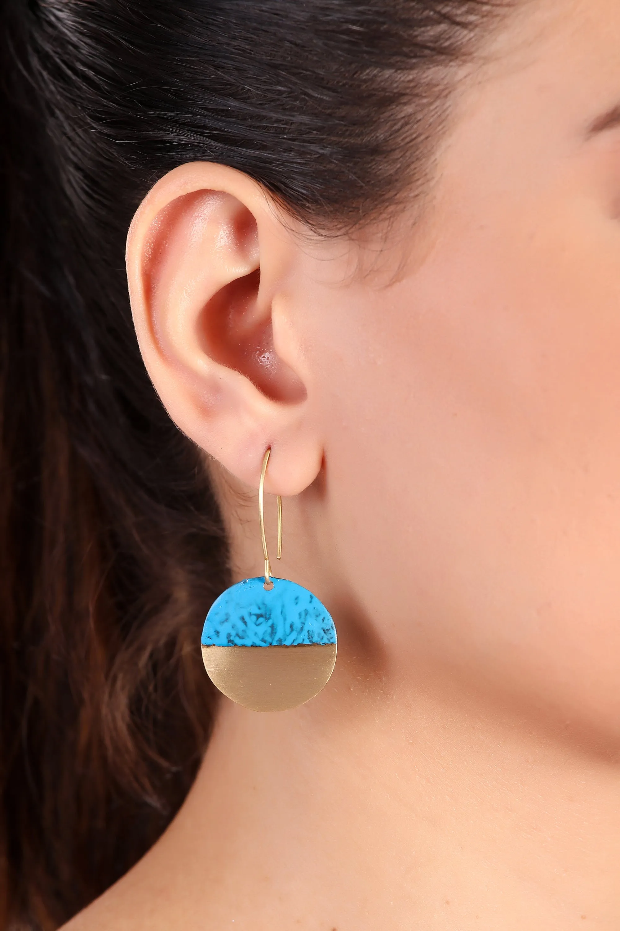 Umang earrings, blue - Wholesale