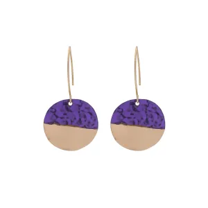 Umang earrings, purple - Wholesale