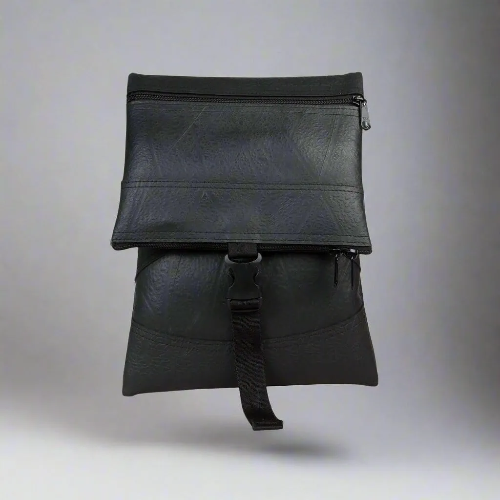 Upcycled Rubber Crossbody Bag - Unique and Sustainable