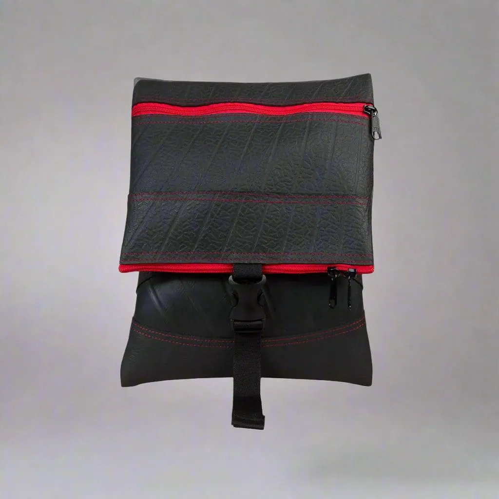 Upcycled Rubber Crossbody Bag - Unique and Sustainable