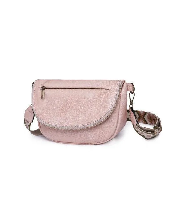 Vintage Vegan Leather Crossbody Bag