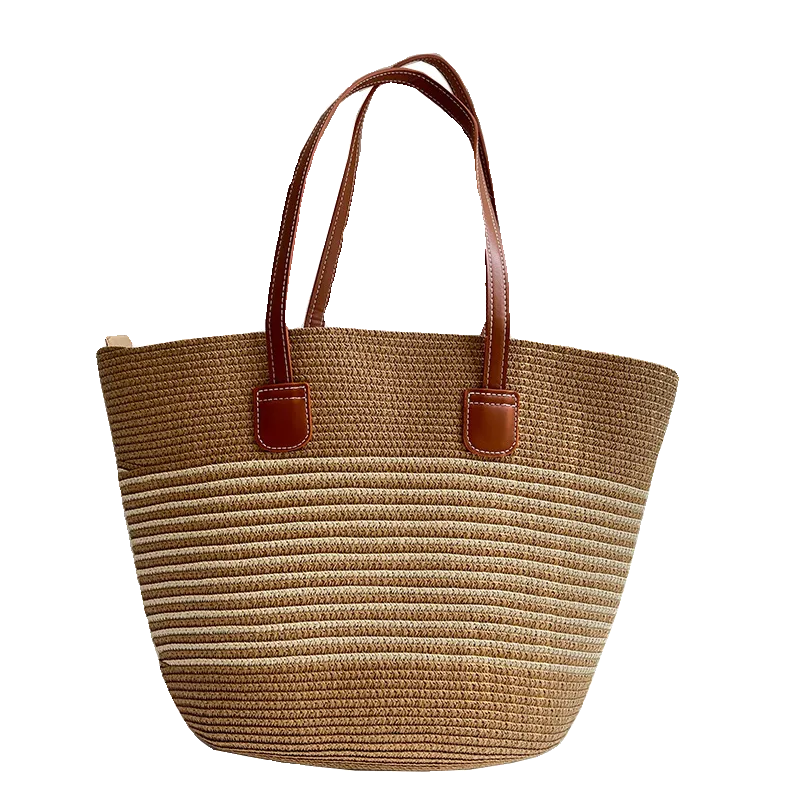 Women's Bag Vacation Style Seaside Summer Straw Woven Bag