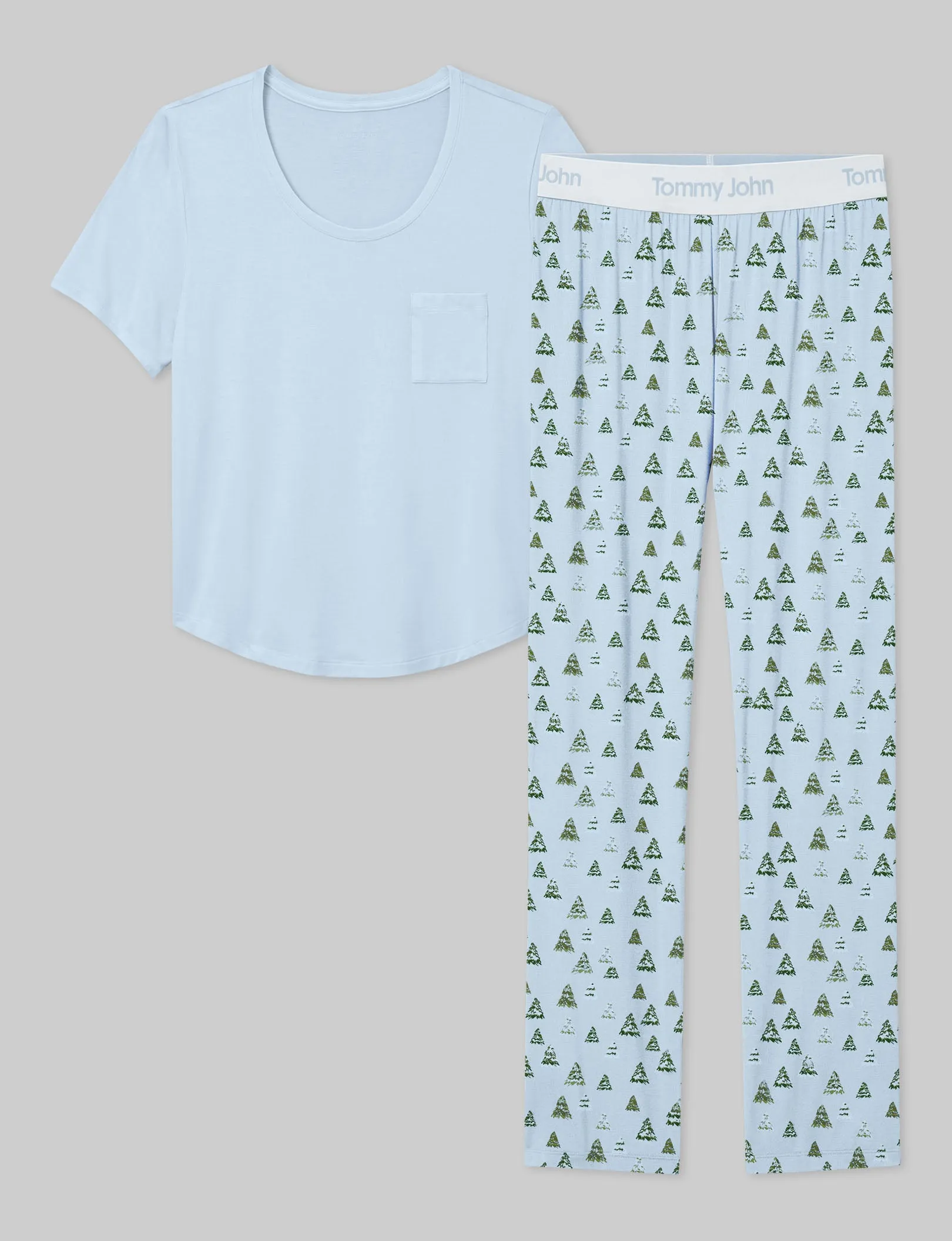 Women's Second Skin Sleep Pocket Tee & Pant Set