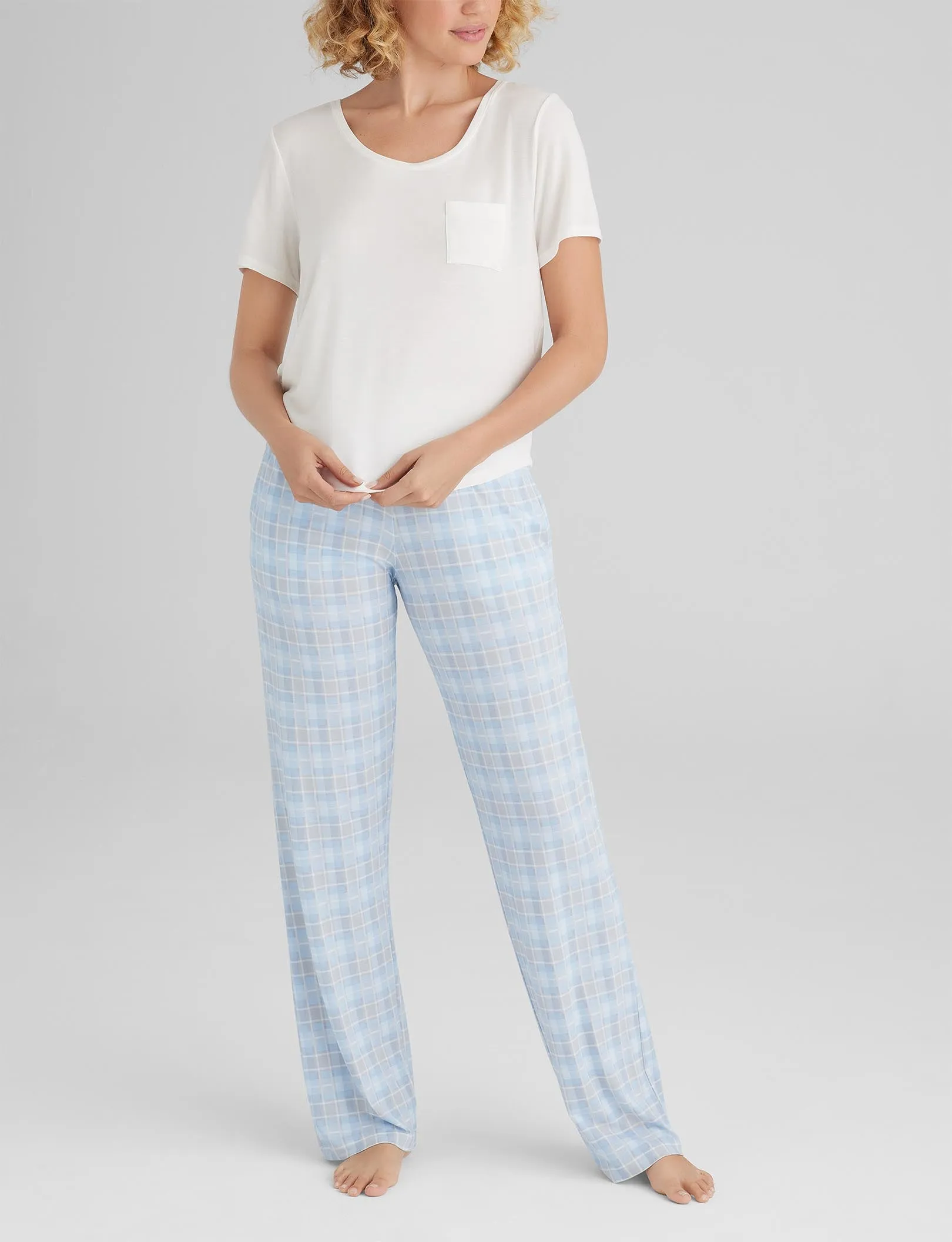 Women's Second Skin Sleep Pocket Tee & Pant Set