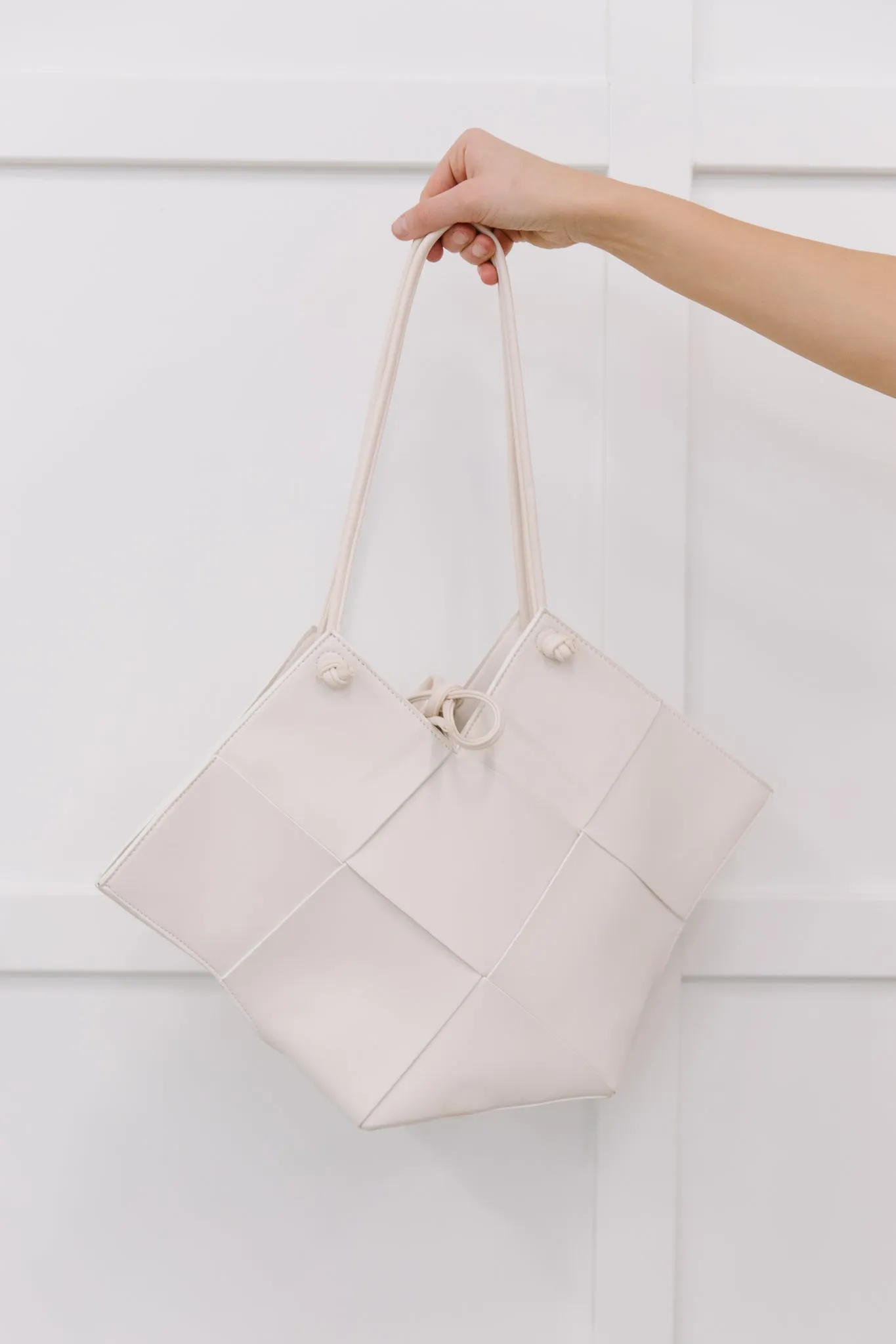 Woven Tote in White