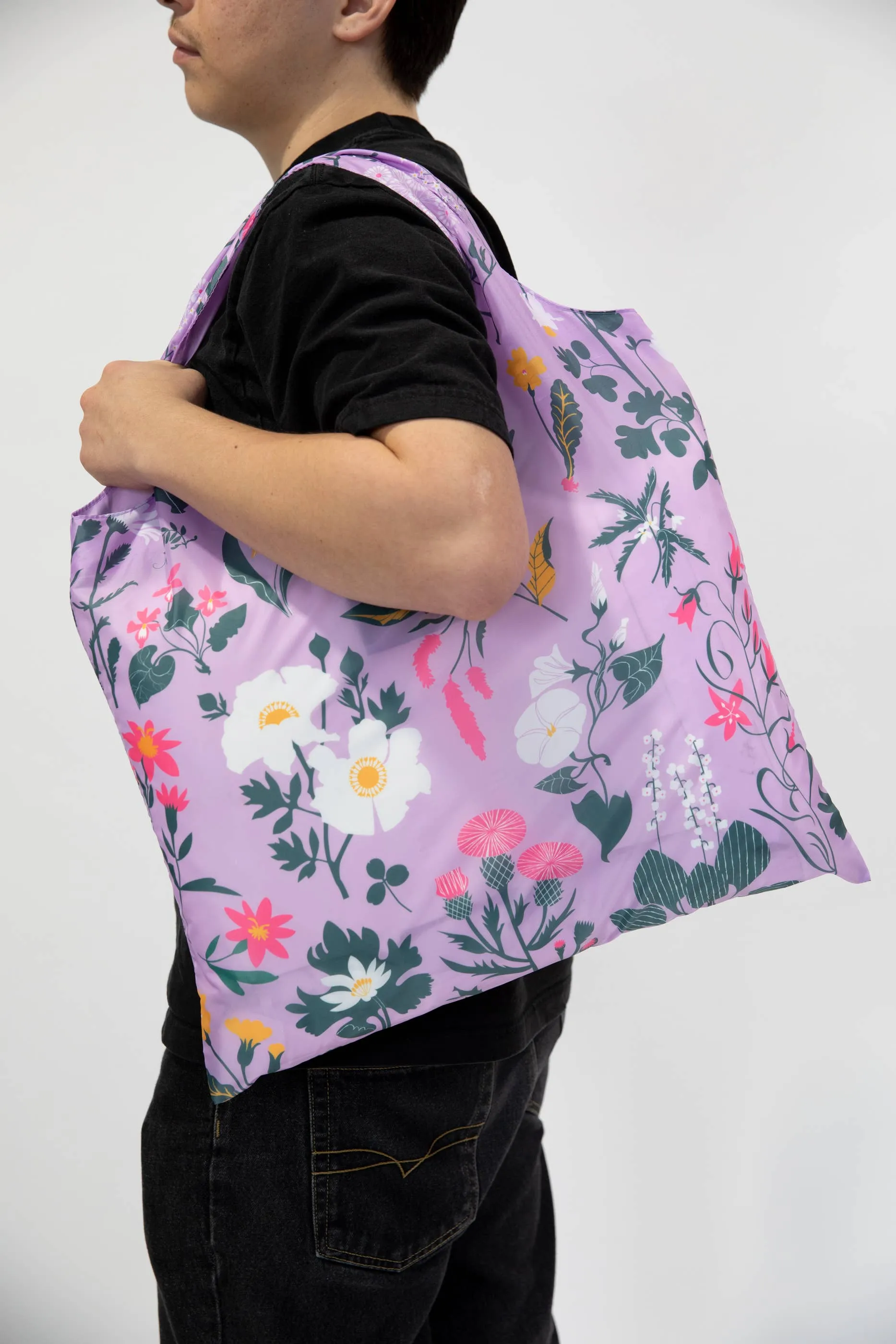 Yellow Owl Workshop - Floral Art Sack by Banquet Workshop - Reusable Tote Bag